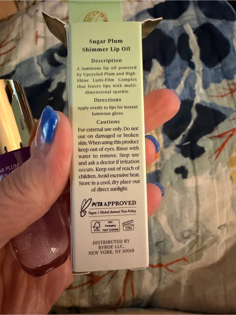 BYROE Sugar Plum Shimmer Lip Oil NIB